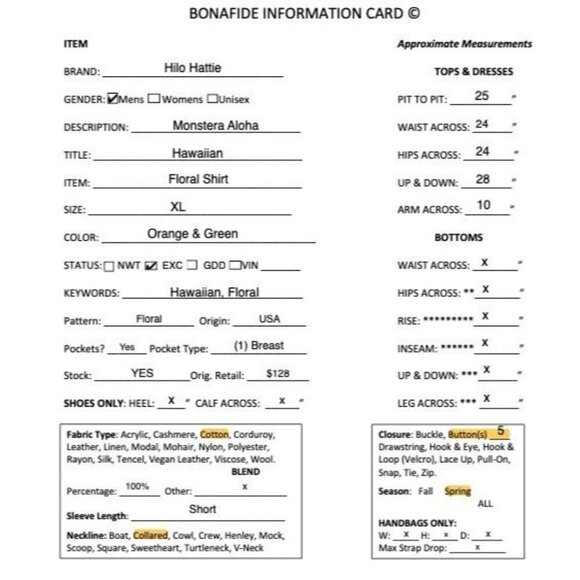 Hilo Hattie Men Monstera Aloha Hawaiian Floral Shirt Size XL Orange Green SP EXC - Picture 10 of 10